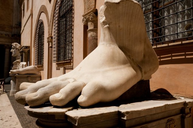 Colossus foot, Capitoline Museum
