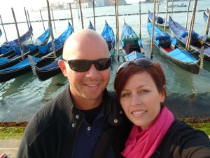 My husband and I in Venice