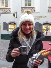 Gluhwein and sausage to ward off the cold