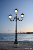 Romantic street lights of Venice